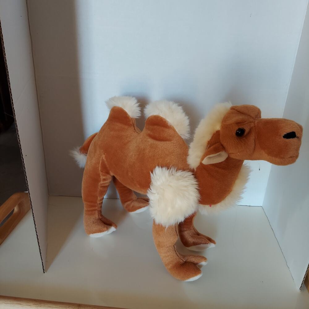 Fiesta Plush Stuffed Animal Bactrian Two-Hump Camel Standing Great for Nativity